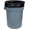 Zoro Recycled Trash Bags: 55 gal Capacity, 41 in x 54 in, 1.5 mil Thick, Black, 100 PK 396GJ3 - alternate 5
